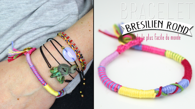 DIY Le bracelet brésilien rond, le tuto le plus simple