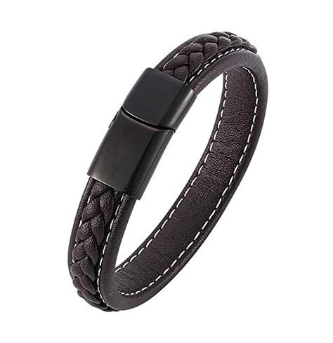 Bracelet Cuir Tressé Homme Personnalisé