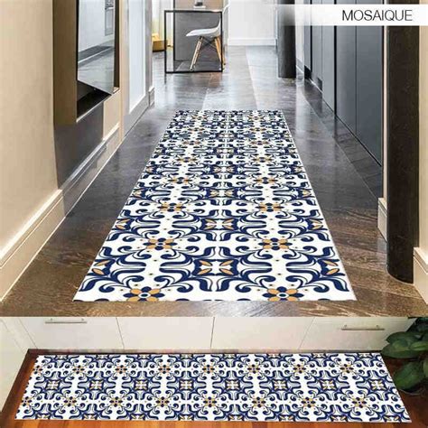 Tapis De Couloir Vinyle Carreaux De&nbsp;Ciment