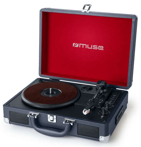 Platine Vinyle Bluetooth Muse Mt-201 Collection Vintage Bleu