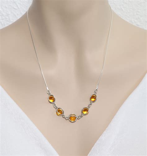 Collier Ambre Et&nbsp;Argent